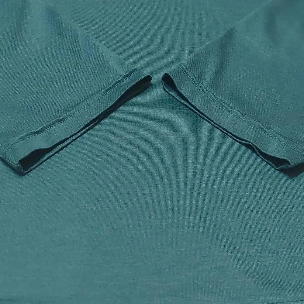 Russell Boys XL 14-16 Teal Long Sleeve Training Fit FreshForce Dri-Power‎ Shirt